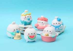 Molang Summer Vacation Figure Random Box or Full Set Korean Toy - Picture 1 of 3