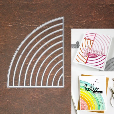 Troquel de corte sobre el marco del arco iris - rayas arqueadas del día de San Patricio Foto 1 de 4