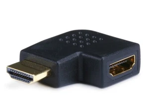Adaptador de ahorro de puerto ángulo recto HDMI 90 grados (macho a hembra), vertical plano Le - Imagen 1 de 3