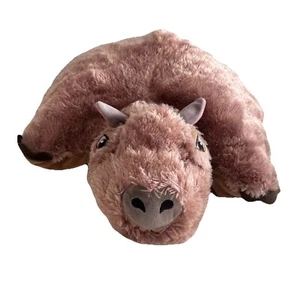 Pillow Pets Encanto Capybara 18”x 18" Brown Pet Plush Stuffed Toy 2011 - Picture 1 of 5
