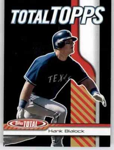 2004 Topps Total Total Topps Hank Blalock Foil Insert MLB PWE Rangers #37 - Picture 1 of 2