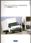 Ford Transit Box Van 2001-02 UK Market Foldout Sales Brochure 350L 350EF