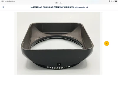 Parasol Hasselblad B60 38-60 auténtico hecho en Suecia OTOÑO 25 OFERTA PRECIO Foto 1 de 4