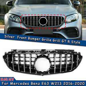 For Mercedes Benz W213 E63/E63 S AMG Model Silver Front Bumper Racing Grille