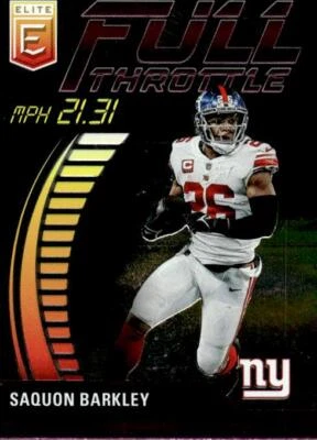 2023 Donruss Elite Full Throttle Pink #FT-SB Saquon Barkley GIANTS - Image 1 of 2