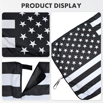 For Subaru Forester Large US Flag Car Windshield Sun Shade Shield Cover Visor - Image 1 of 4