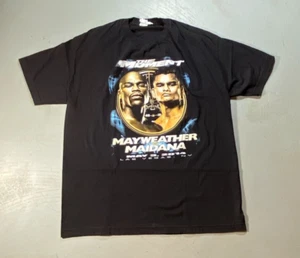Camisa Mayweather v Maidana THE MOMENT Talla XL Boxeo Title Bout / Tale Of Tape - Imagen 1 de 4