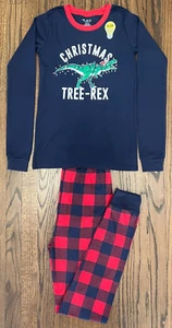NWT Christmas Tree-Rex Children's Place Boys Pajamas - Size 14 - Picture 1 of 8