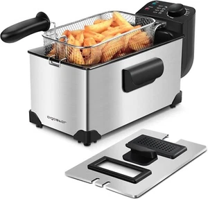 Aigostar 3 Litre Deep Fryer, 2200W,Temperature Control, Removable Oil Basket - Picture 1 of 8