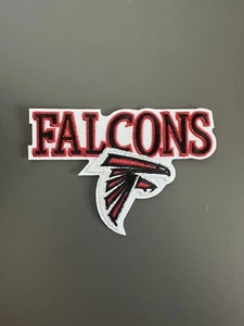 NFL ATLANTA FALCONS FOOTBALL IRON/SEW ON EMBROIDERED PATCH NFL FOOTBALL - Picture 1 of 3