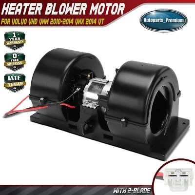 HVAC Heater Blower Motor With Wheel for Volvo VHD VNM 2010-2014 VNX 2014 VT VNL - Image 1 of 4
