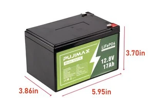 LiFePO4 12V Lithium Cycle Rechargeable Battery 12.8V 7Ah For Cycle For Solar RV - Picture 1 of 8