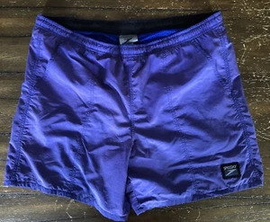 Vintage Speedo Swim Trunks Men’s Size Medium Purple 100% Nylon 6.5” Inseam - Picture 1 of 6
