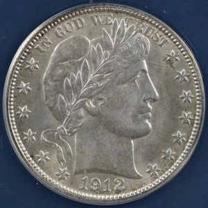 1912-D 50C Barber Half Dollar ANACS MS 62 - Picture 1 of 5
