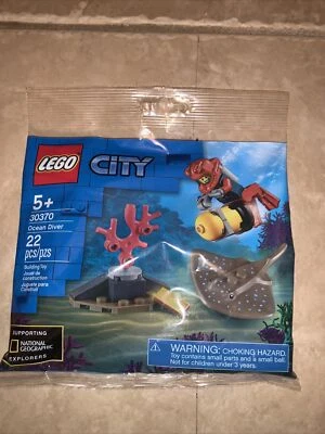 NEW SEALED LEGO City Ocean Diver 30370 Polybag Poly Bag Minifigures - Image 1 of 3