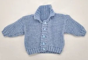 Warmes Geknöpftes Strickpullover Jacke für Jungen in Gr. 62 (0-3 M) - Bild 1 von 3