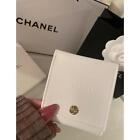New CHANEL Jewelry Case Pouch White Cion Case Logo Gift Giveaway No Box