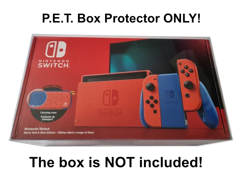 PREMIUM P.E.T. Plastic Box Protector Nintendo Switch LARGER Console Box - Image 1 of 4