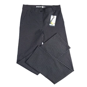 NWT Women's Betabrand Dress Yoga Pants Sz M Black Check Bronze White Straight - Picture 1 of 4