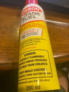 Ronson Butane Fuel 290 ml with universal fueling tip  - Picture 1 of 1