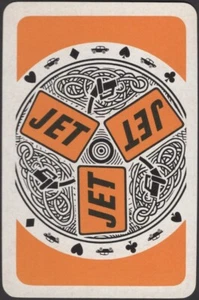 Tarjetas de Juego Tarjeta Única Antigua De Colección * JET * Automóvil Gasolina Publicidad B - Imagen 1 de 3