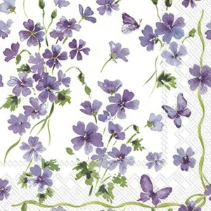 Boston International - Purple Spring Cocktail Napkins - C899000 - Picture 1 of 2