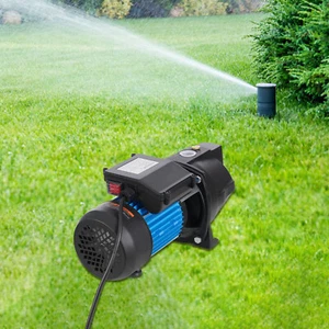 1,6 PS Flachbrunnenstrahlpumpe, Gusseisen Bewässerungspumpe für Haus Bauernhof Garten Rasen - Bild 1 von 20