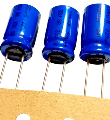 BC VISHAY/PHILIPS 220uF 35v BC Components Electrolytic Capacitor 125 °C Radial Leads Qty 2 pcs