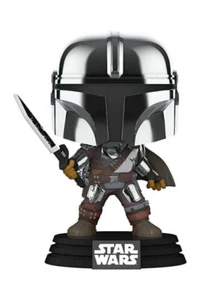 STAR WARS: THE MANDALORIAN POP! TV VINYL FIGURE MANDO W/DRKSABR(GW/MT) 9 cm - Foto 1 di 2