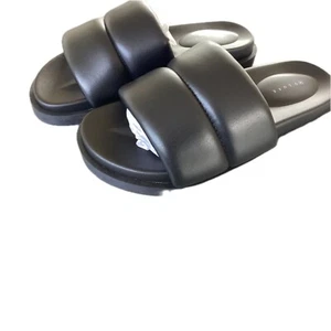 Decjuba Women’s Shoes Slides Sandals Black BRAND NEW Size M (39 - 40) BNWT - Picture 1 of 5