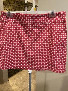 Old Navy Mini Skirt, SZ 6, Geometric Pink/White, Side Zipper Tag $26.50 NWT - Picture 1 of 9