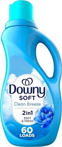 Downy Fabric Softener Liquid, Clean Breeze Scent, 44 fl oz, 60 Loads - Picture 1 of 8