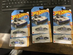 2024 HOT WHEELS BLUE PORSCHE 911 RALLYE 5/5 TURBO 172/250 Lot of 6 - Picture 1 of 2