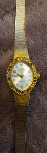 Orologio Sarah Coventry Supreme lunetta tono oro con diamanti non testato