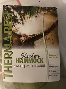 Thermarest Slacker Single Backpacking Hammock Camo Camping Hiking Beach ENO REi