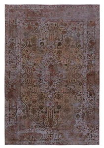 Tappeto Persiano Vintage Intrecciato A Mano 296x202 Cm - Orient, Tappeto, Blu - Foto 1 di 15