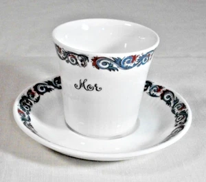FIGGJO FLINT NORWAY CUP & SAUCER NORWEGIAN ROSEMALING & MOR DESIGN - Picture 1 of 6