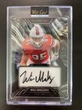 Will Mallory 2023 Wild Card Wild Chrome Auto #d 1/3 SSP Colts