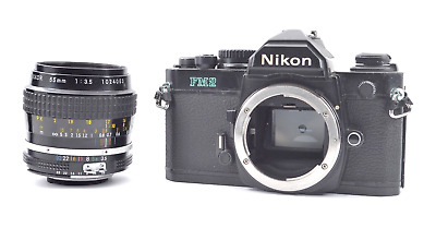 ▶️【 MINT w/ Strap 】 Nikon FE Black Film Camera Ai Nikkor ▶️【 MINT w/ Strap 】 Nikon FE Black Film Camera Ai Nikkor