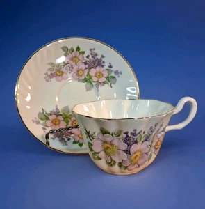 Vintage Royal Tara Irish Blossom Floral Teetasse Untertasse Set Irland Fine Bona China - Bild 1 von 4