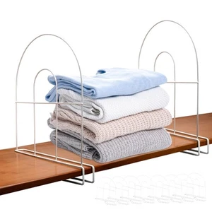 8-Pack 12" Tall Shelf Dividers - Closet Shelf Organizer - Easy to Install - N... - Picture 1 of 7