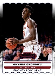 Selecciones del draft Panini Contenders 2020-21 asientos de primera fila azul #12 Onyeka Okongwu/99 - Imagen 1 de 2