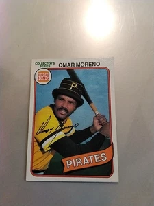 1980 Topps Burger King #29 Omar Moreno Pittsburgh Pirates EX+ / NM. SIEHE FOTOS  - Bild 1 von 4