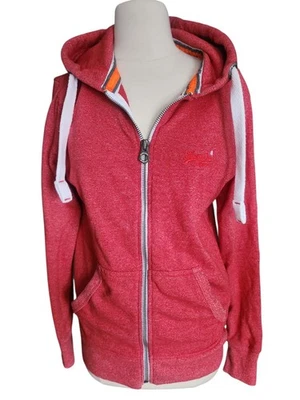Superdry Sudadera con Capucha Orange Label Cremallera Para Hombre S Rojo Logo Bordado Indie Ropa Deportiva Foto 1 de 4
