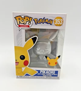 Funko POP! Spiele Pokemon Silber Pikachu #353 NEU - Bild 1 von 6