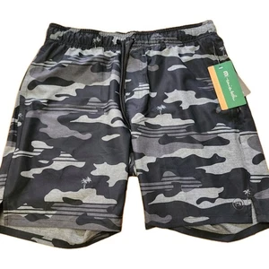 Travis Mathew Leader Board Shorts Men's Medium Black Camo Stretch Heater Series - Picture 1 of 7