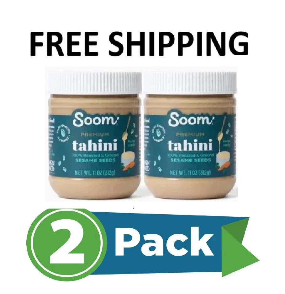 Soom Foods Pure Ground Sesame Tahini 11oz 2 Pack International Food Beverages