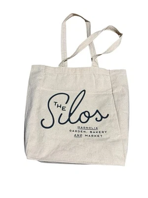Magnolia THE SILOS Script Canvas Tote Bag Chip Joanna Gaines Farmhouse - Image 1 of 4