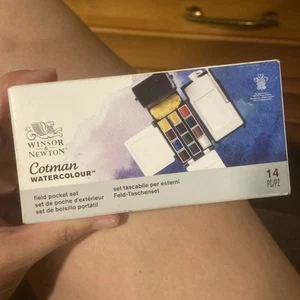 Winsor & Newton Cotman Water Colour Field Pocket Set, 14pc - Picture 1 of 3