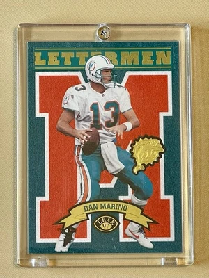 Tarjeta Donruss Leaf Lettermen Dan Marino 1997 # 0838/1000 Foto 1 de 4